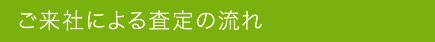 ご来社による査定の流れ